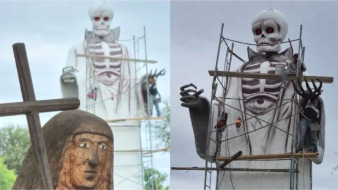 El oscuro pasado del creador de la estatua gigante de San La Muerte