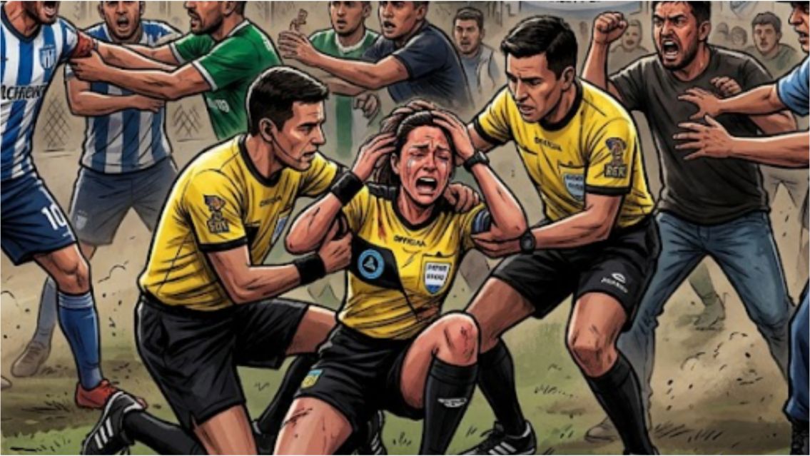 Escándalo en el fútbol jujeño: atacaron a una árbitra y hay bronca total