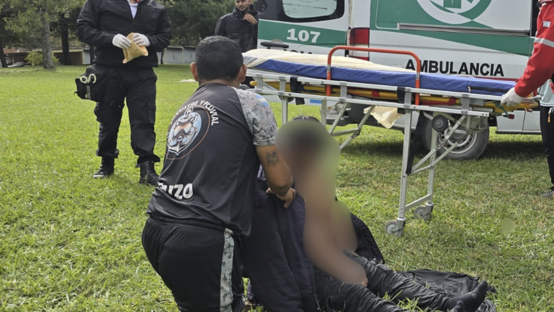 Jujeño cayó al Dique Las Maderas y así lo sacaron: