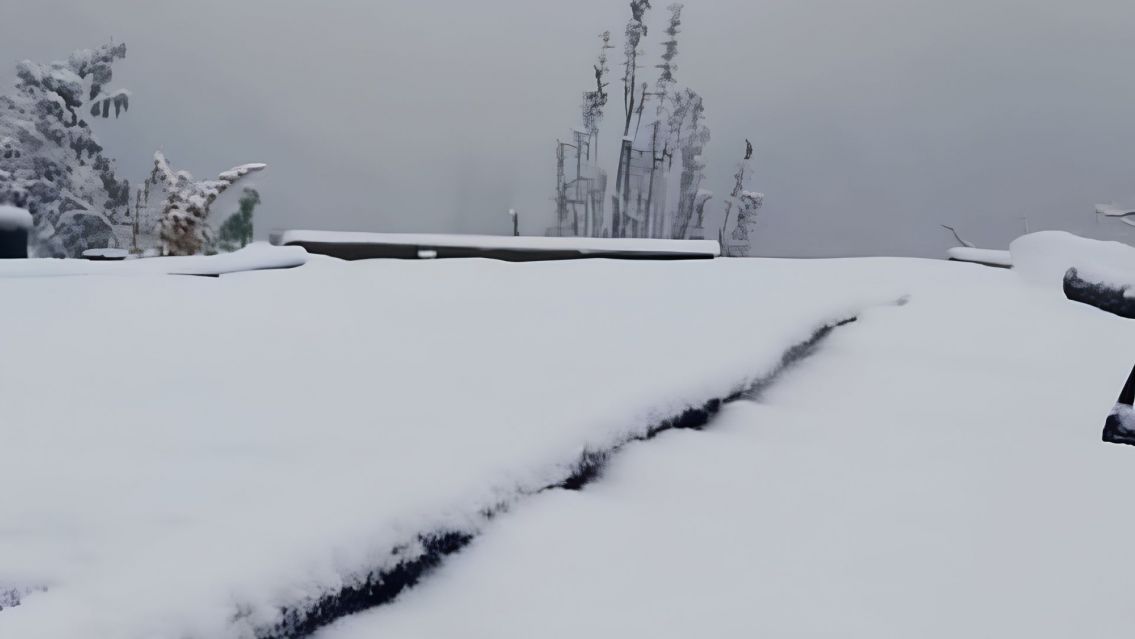 Cerquita de Jujuy comenzó a nevar: una localidad amaneció cubierta de blanco