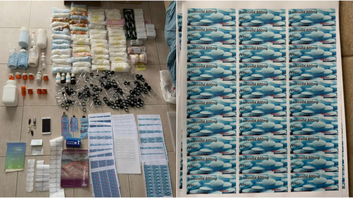 Le encontraron de todo a "El rey del viagra": 8000 comprimidos y 13 kilos de medicamento