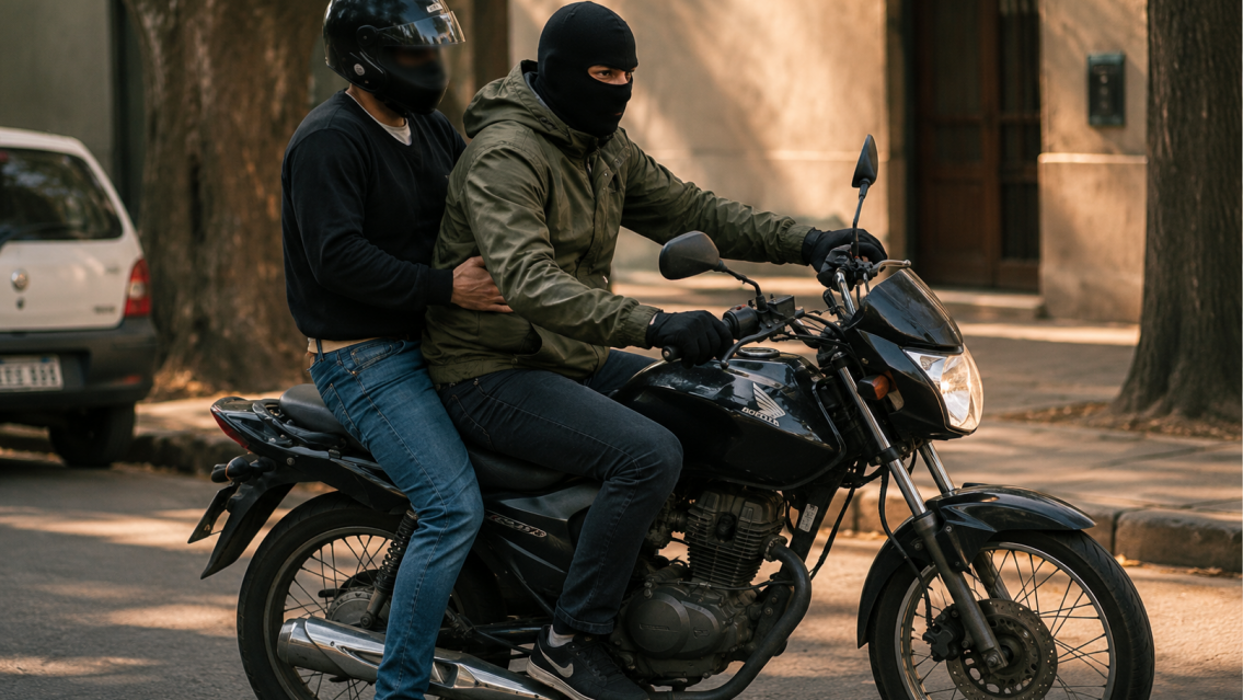 Salvaje ataque de motochorro en Jujuy: el delincuente estaba armado