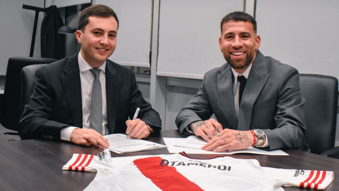 Otamendi firmó con River y será refuerzo desde julio