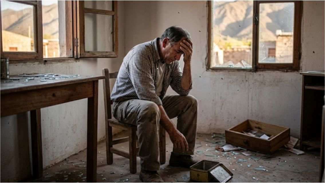 El dolor de un trabajador jujeño: chorros le robaron todos sus ahorros de su casa