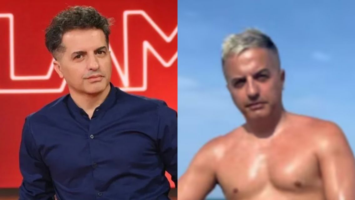 ¿Se operó los abdominales? Ángel de Brito apareció en la playa y desató una ola de comentarios