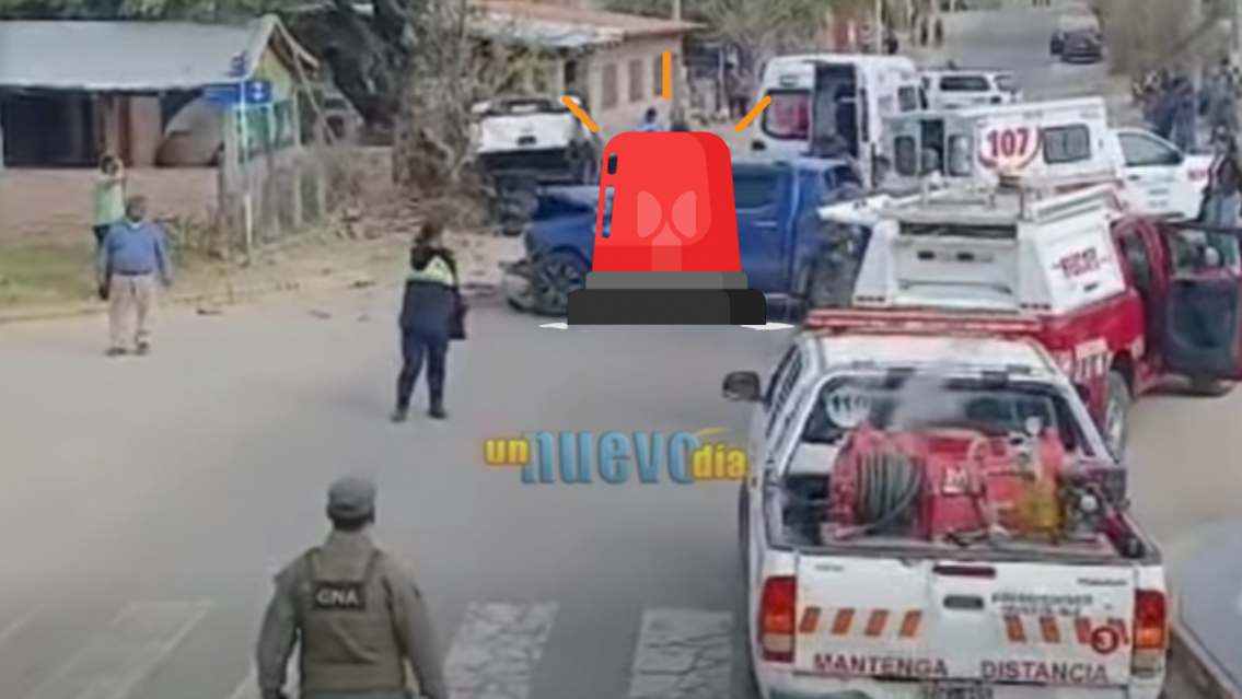 Violento accidente en Colalao del Valle: hay dos muertos y camionetas destruidas