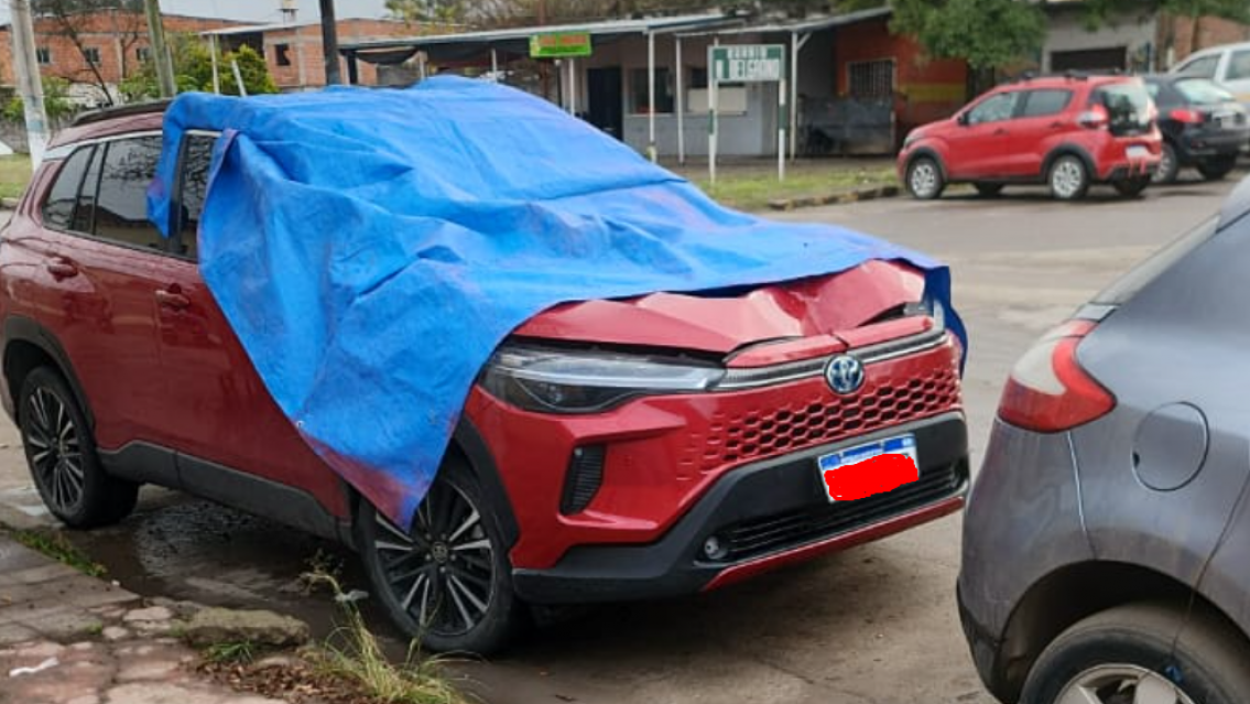 Así quedó la camioneta del adolescente jujeño que atropelló y mató a un señor