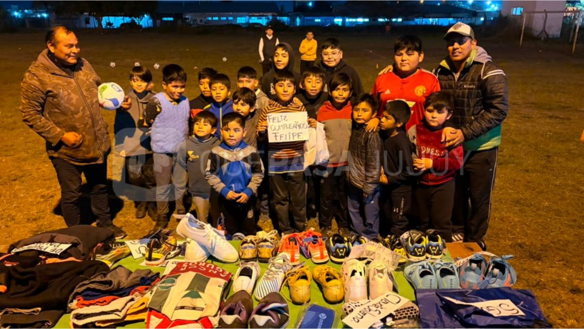 Tras la difusión de Que Pasa Jujuy, la escuelita de fútbol recibió equipos completos