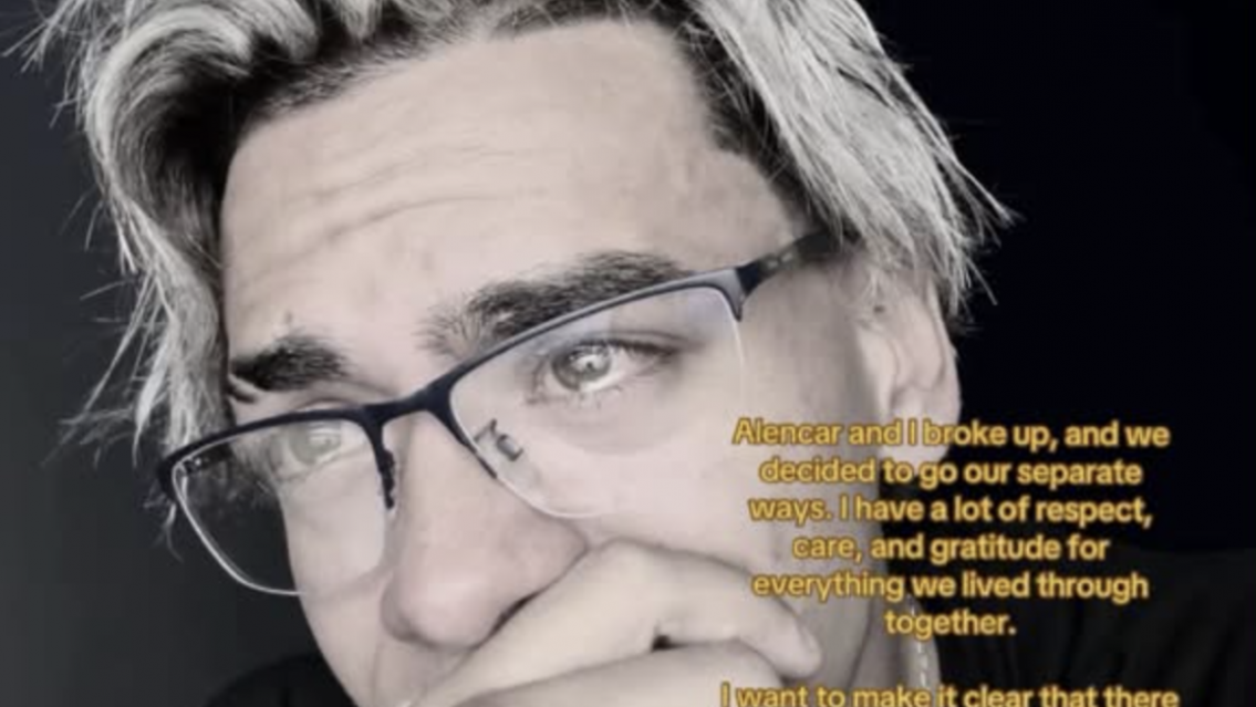 Pareja de influencers rompi� su relaci�n y el apareci� desfigurado de tanto llorar