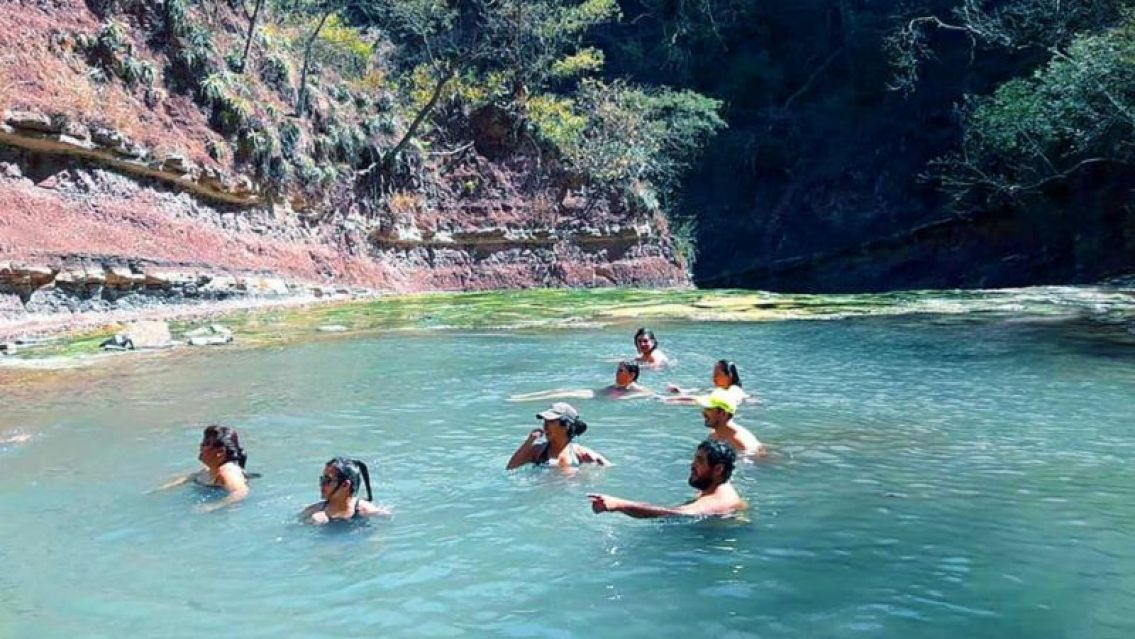 Paraíso jujeño: las termas del Río Jordán son nuestras, y pocos la conocen