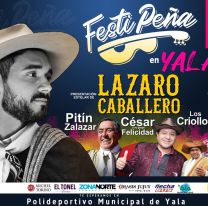 Con Lázaro Caballero en el escenario, la"FestiPeña" llega a Yala 