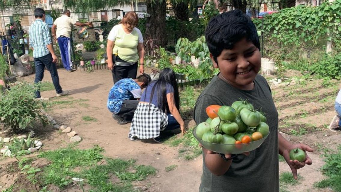 Escuela juje�a limpi� un bald�o y lo convirti� en una huerta: fueron premiados por el INTA