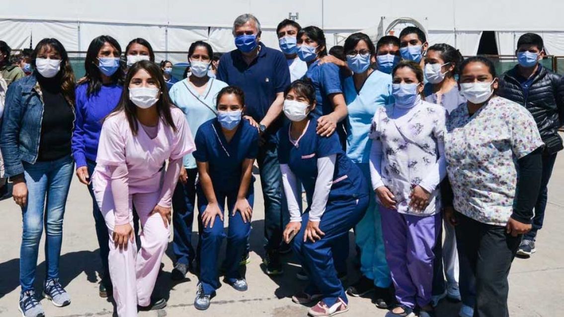 Morales: "Tomamos la decisi�n de no desmontar el hospital de campa�a por si surge un rebrote"