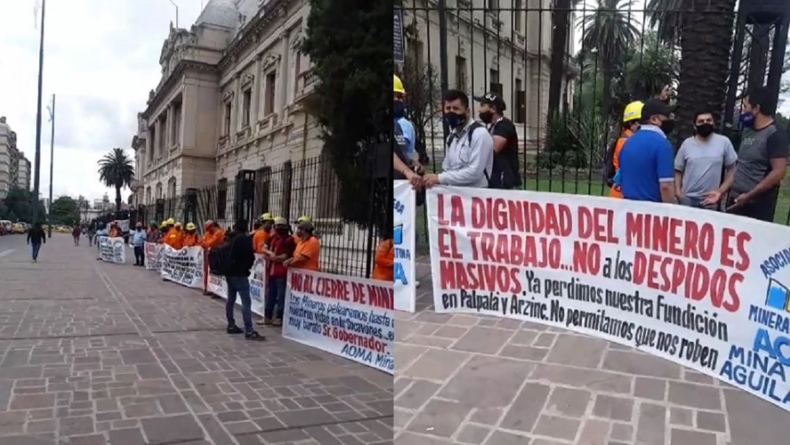Mineros de El Aguilar luchan por sus puestos de trabajo: "La Secretar�a est� ausente"