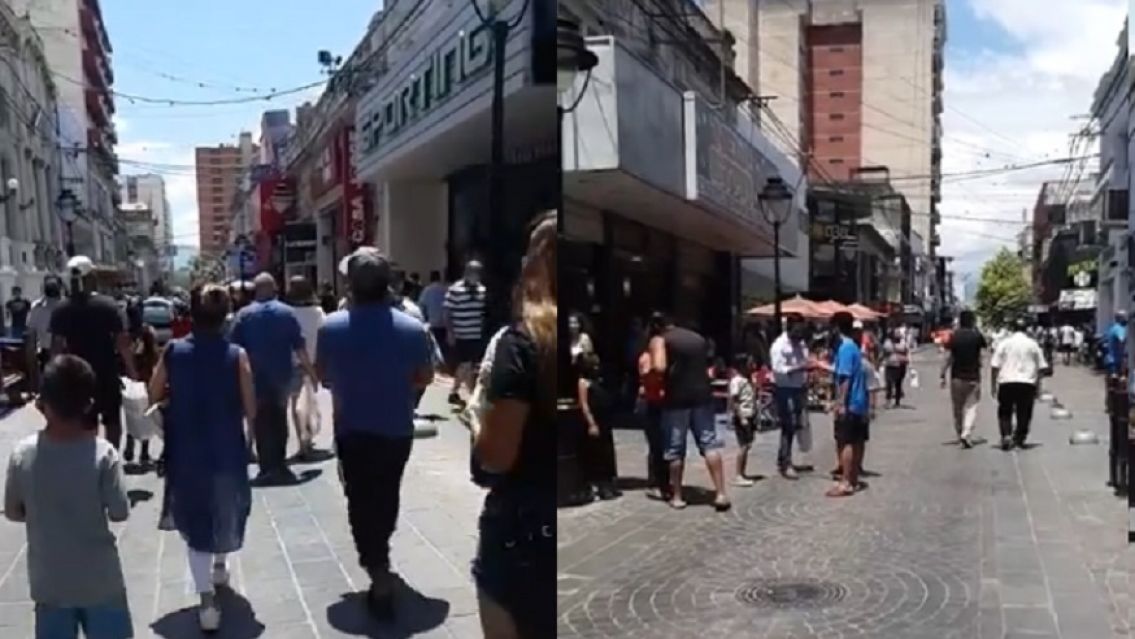 Explot� de gente el centro juje�o a horas de la navidad