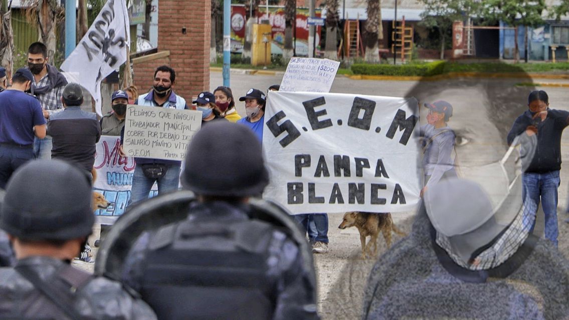 Paro, movilización y corte de ruta contra los despidos de Bruno Monzón