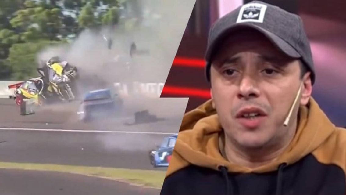 "El Dipy" ocasionó un brutal choque múltiple en el Top Race de Paraná