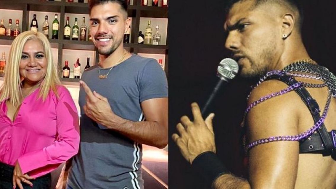 El hijo de la Bomba Tucumana apareci� en cuero y con cadenas: "Es fuerte"