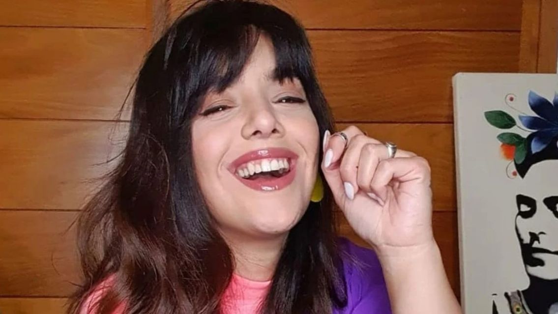 Al natural: �ngela Leiva mostr� su panza birrera en bikini y sin filtro