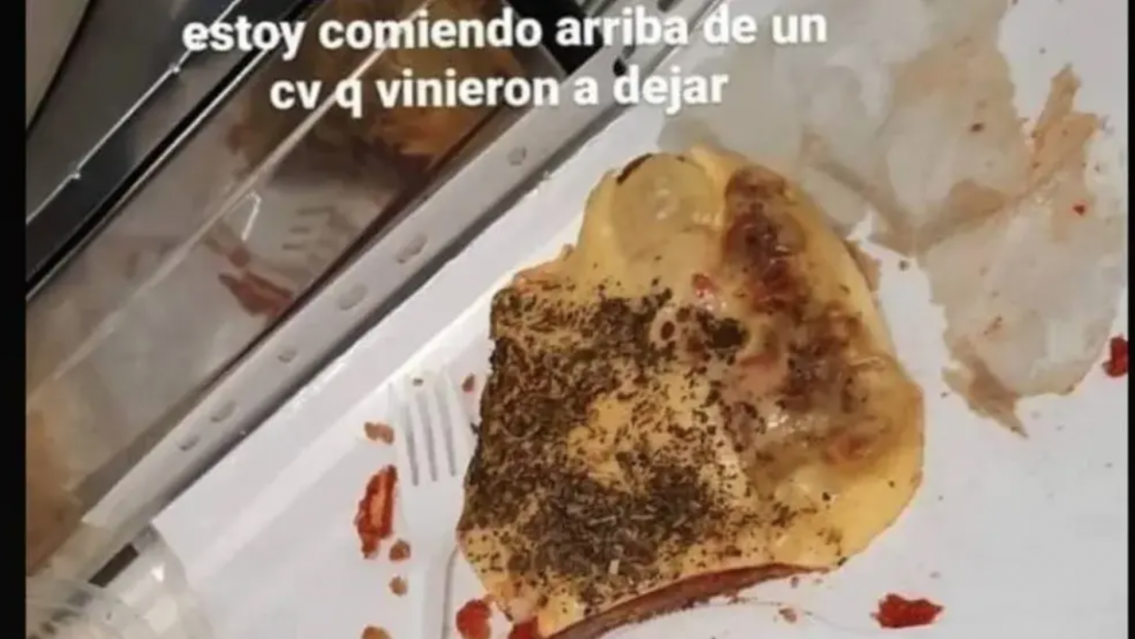 "Estoy comiendo arriba de un CV": polémica publicación de una joven fue criticada en las redes
