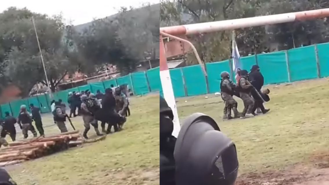 La Policía se lleva a la gente alzada: se oponen a la construcción de la escuela