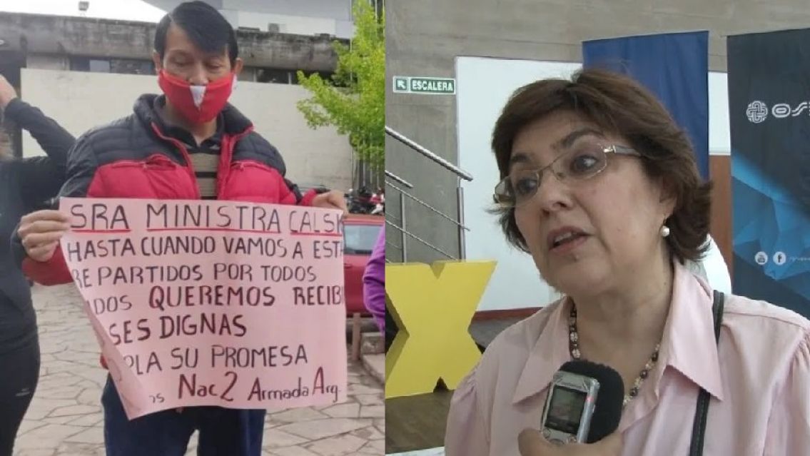 Cansados de las promesas de Calsina se manifestaron en la Legislatura jujeña