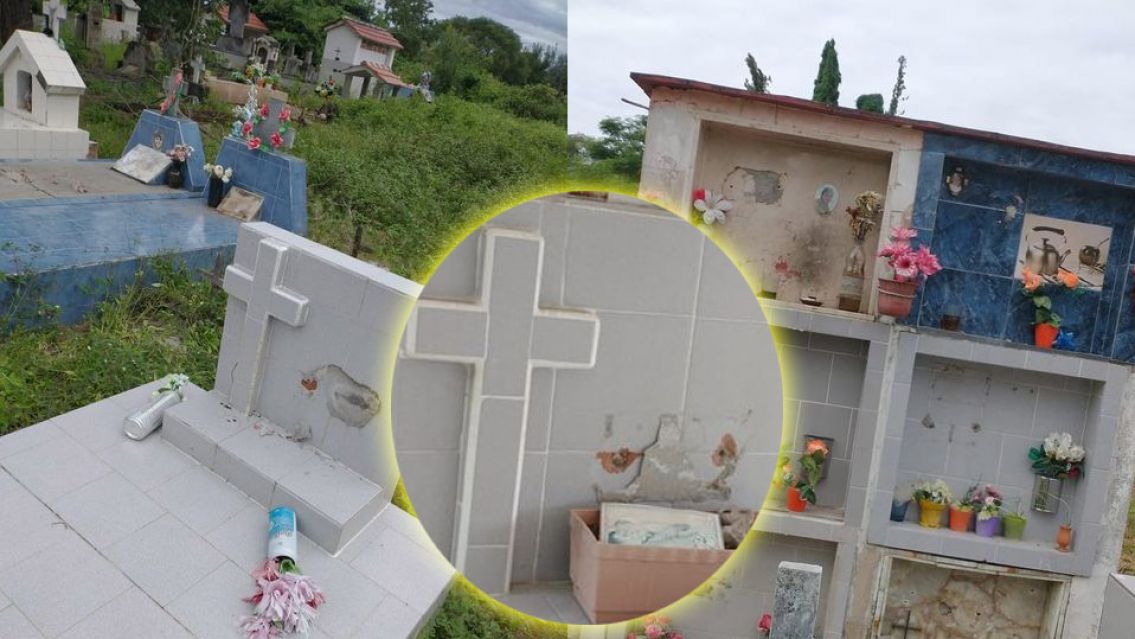 No se salvan ni los muertos: roban placas en un cementerio jujeño