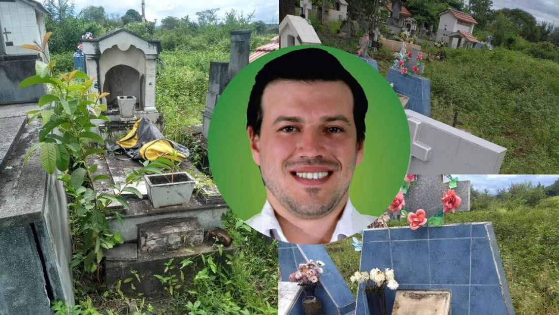 Chalicán: robo y abandono en el cementerio que Iván Poncio olvidó