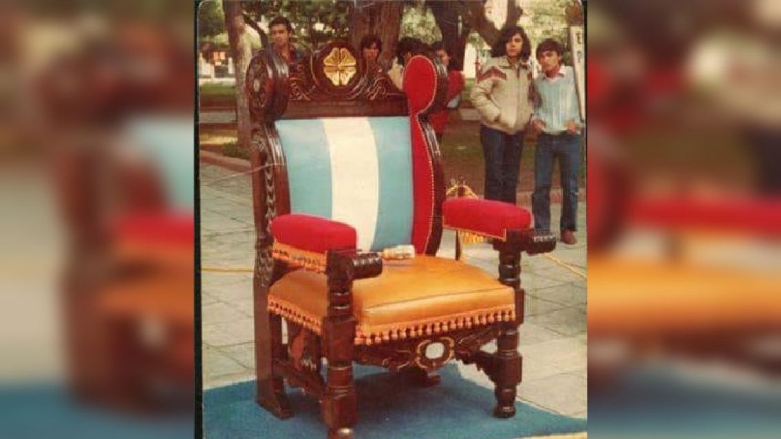Este es el sillón que debería ocupar el gobernador argentino en Malvinas