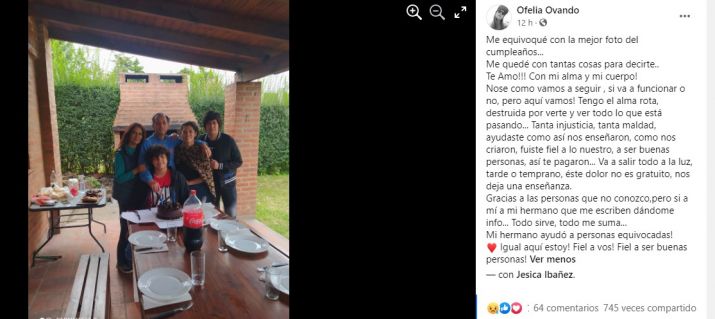 El posteo de la familia del joven jujeño asesinado: "Ayudó a personas  equivocadas" - Que Pasa Jujuy