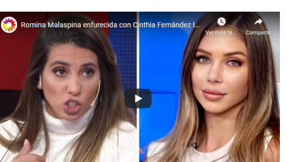 "Falsa de mier... mantenida, gorreada y me chupás las...", Malaspina contra Cinthia Fernández
