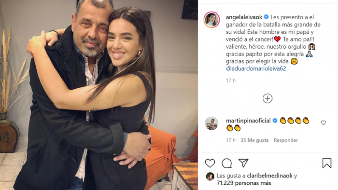Ángela Leiva destrozada: Qué le dijo su papá antes de morir