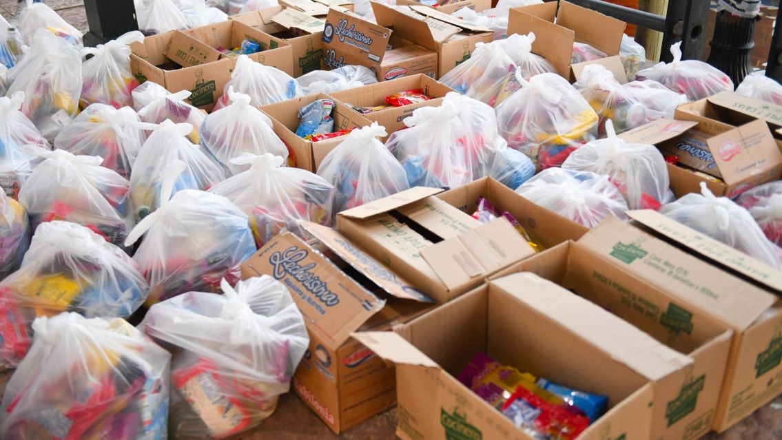 Sacaron el pozo del Telekino y compraron mercader�a para donar