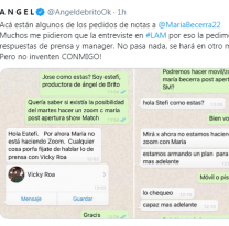 &iquest;Mar&iacute;a Becerra es agrandada? Se filtraron los chats de &Aacute;ngel de Brito