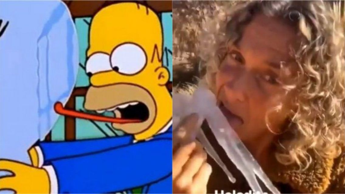 Maru Botana subió un video chupando hielo y llovieron los memes
