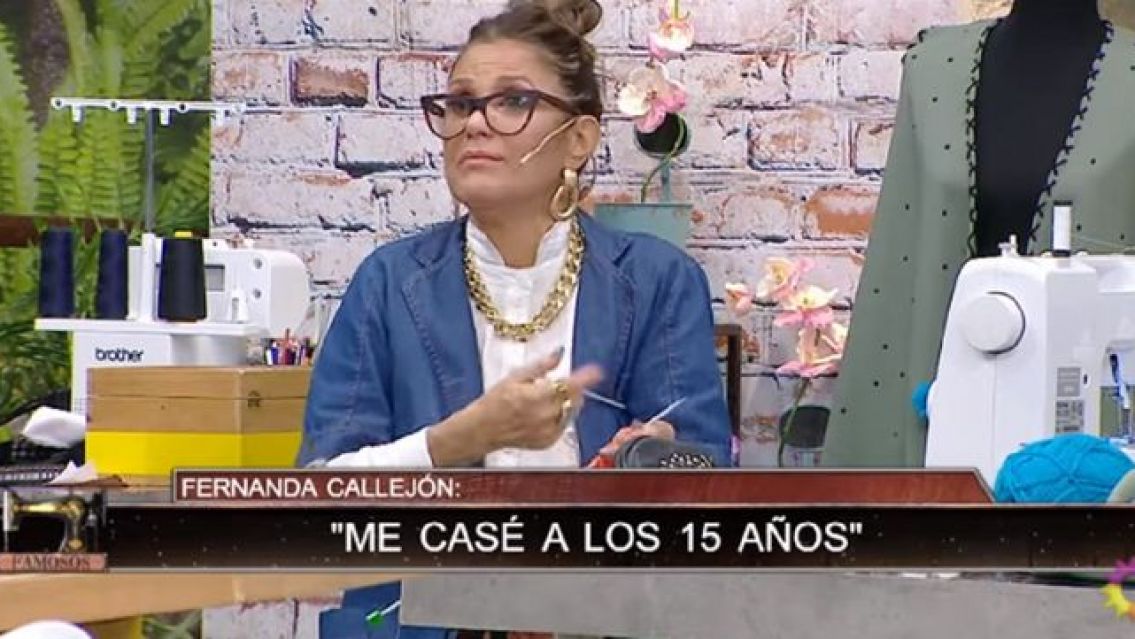 Mar�a Fernanda Callej�n: "Me cas� a los 15 a�os con un folclorista norte�o, 11 a�os mayor que yo".