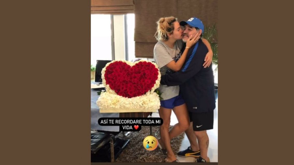 Así recordó Rocío Oliva a Diego Maradona a seis meses de la muerte del 10