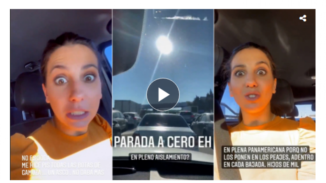 Cinthia Fern�ndez se hizo pis en plena calle. "Un asco pero no aguantaba m�s"
