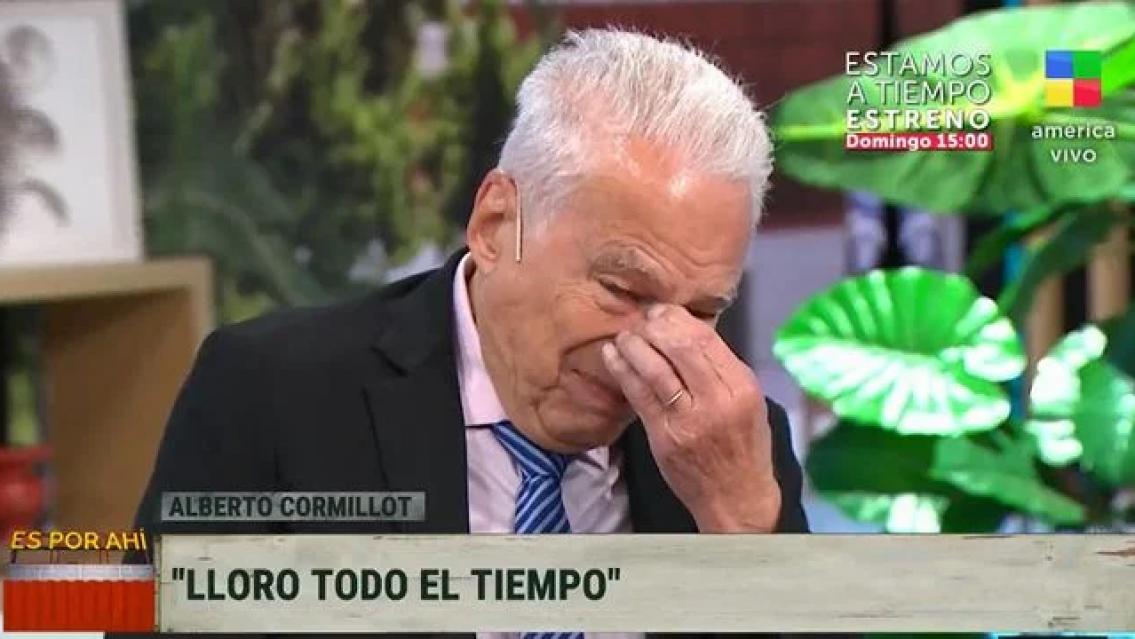 El llanto incontrolable de Alberto Cormillot al aire, en vivo, no se pudo contener