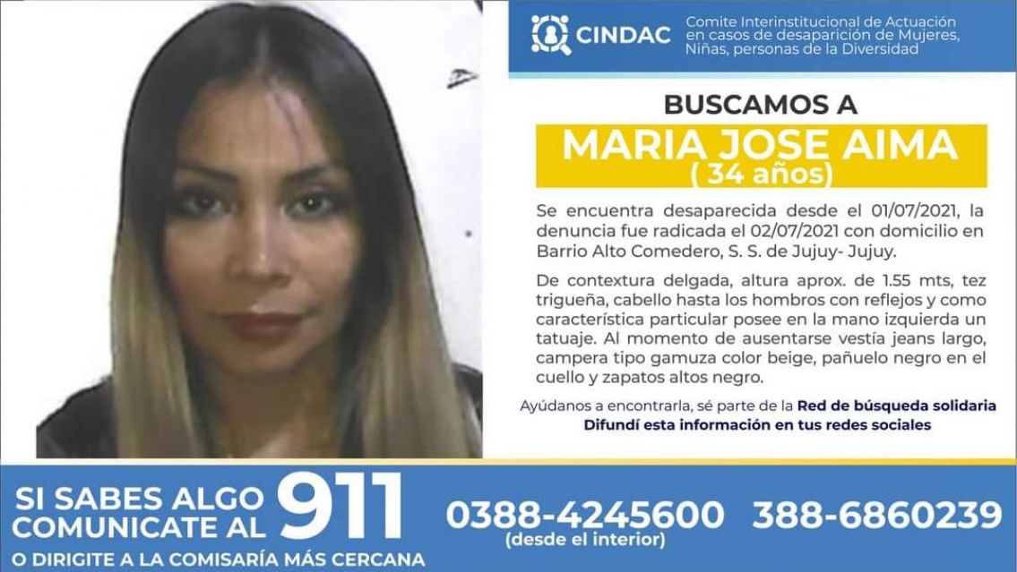 Desapareció María José en Jujuy: la buscan desesperadamente