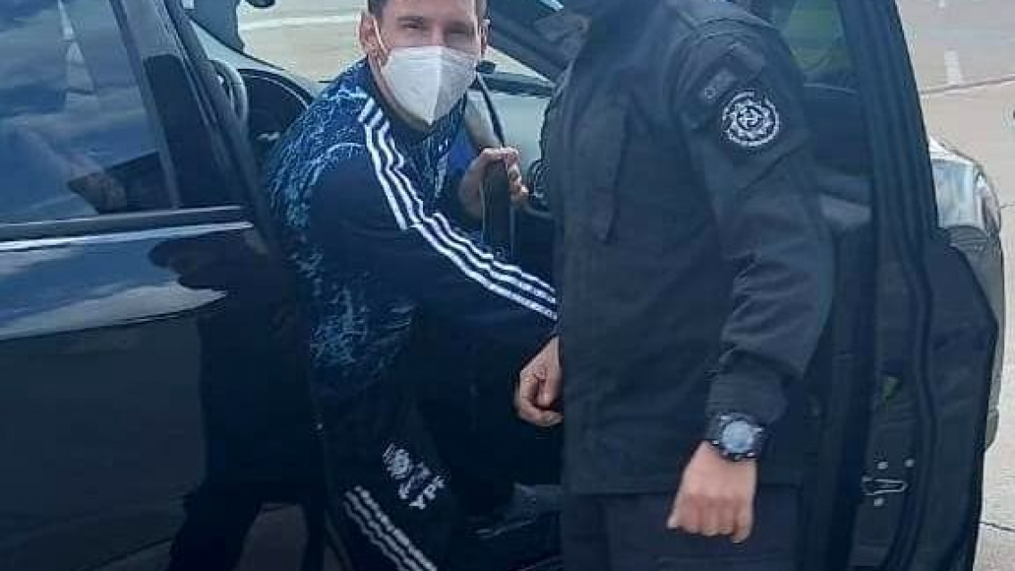 El joven polic�a norte�o que recibi� a Messi y Di Mar�a campeones de Am�rica