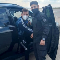 El joven polic&iacute;a norte&ntilde;o que recibi&oacute; a Messi y Di Mar&iacute;a campeones de Am&eacute;rica
