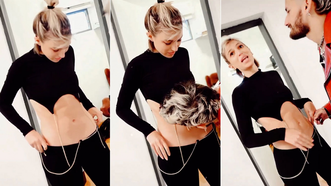 ¿Stefi Roitman embarazada? El beso de Ricky Montaner en la pancita