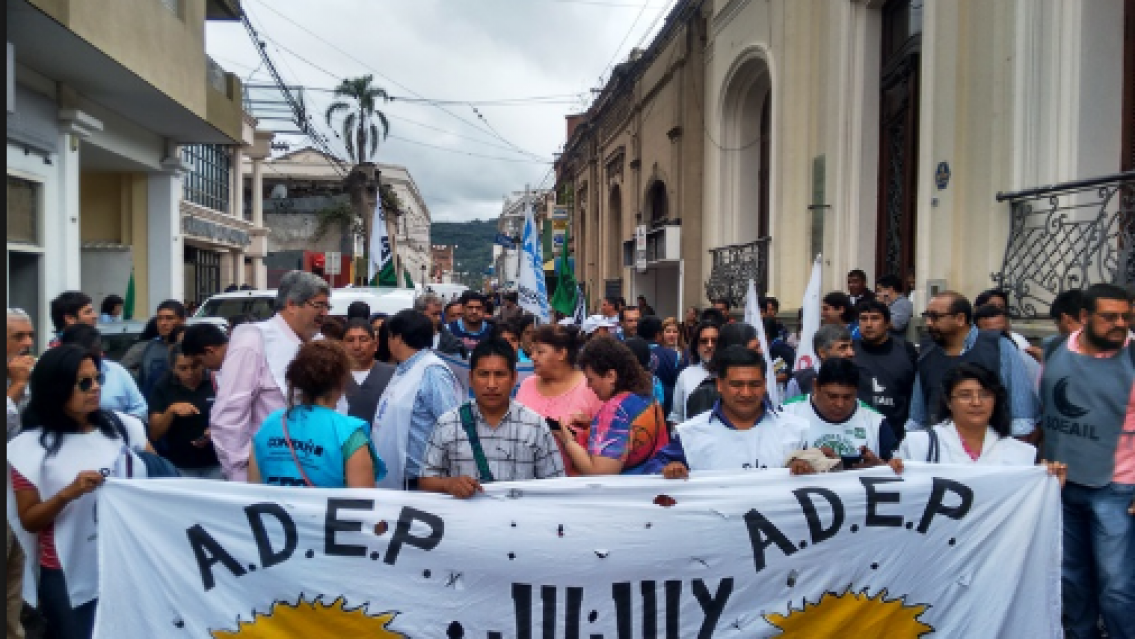 ADEP anunci� paro y no habr� clases por dos d�as en Jujuy