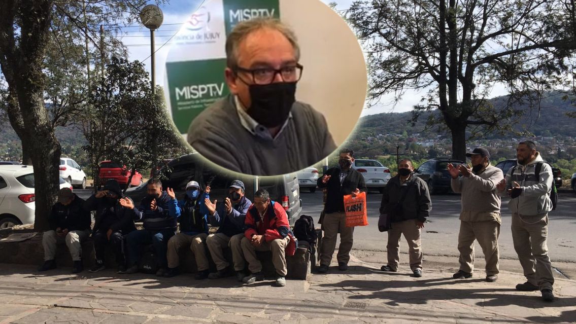 Ministro busca agilizar obras en Jujuy, mientras los obreros no tienen ni ropa