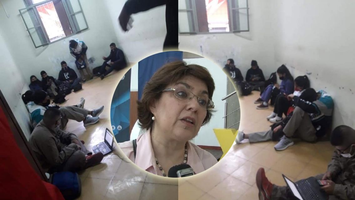 Estudiantes jujeños toman clases en el piso y la ministra sigue sin responder