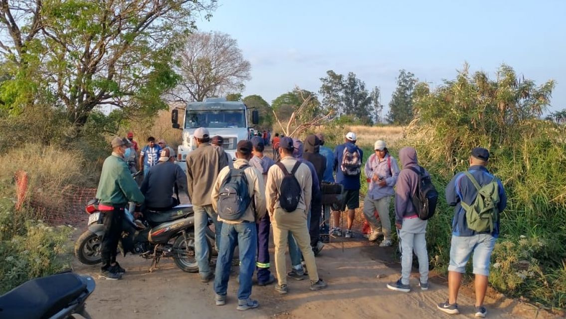 Cortaron el acceso a la obra de la c�rcel en Chalic�n: exigen puestos de trabajo