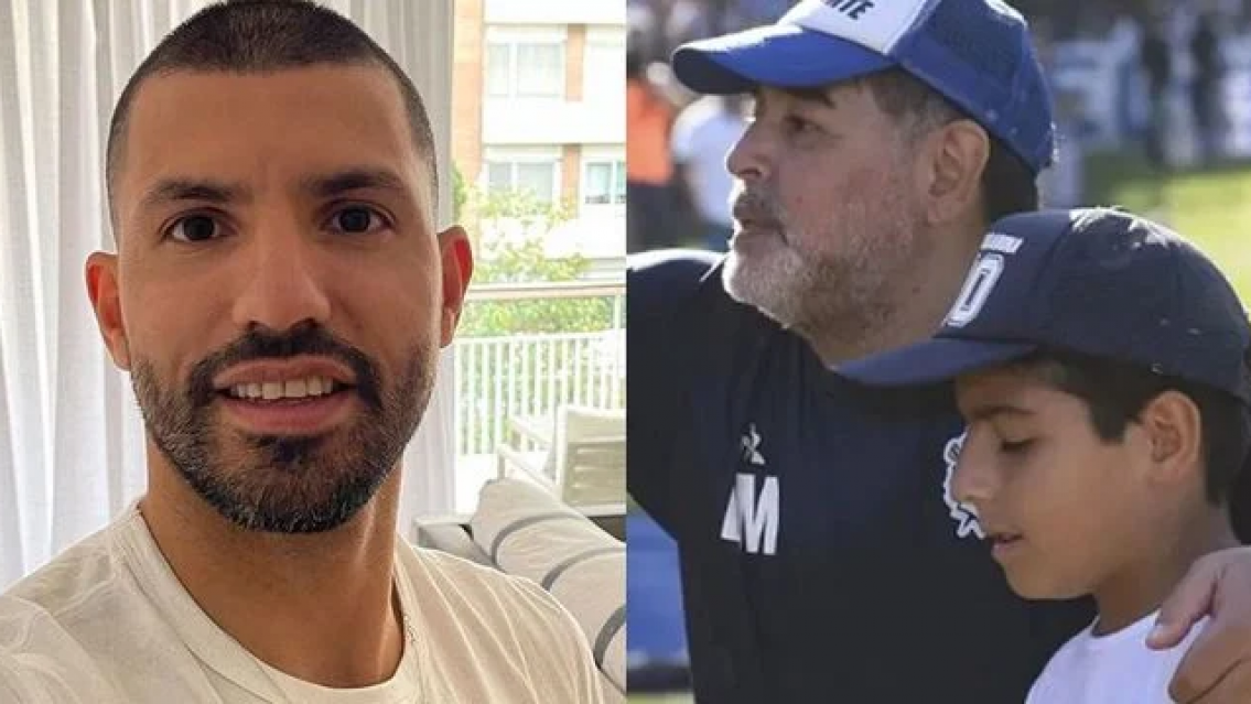 El Kun Agüero rompió el silencio sobre la muerte de Diego Armando Maradona
