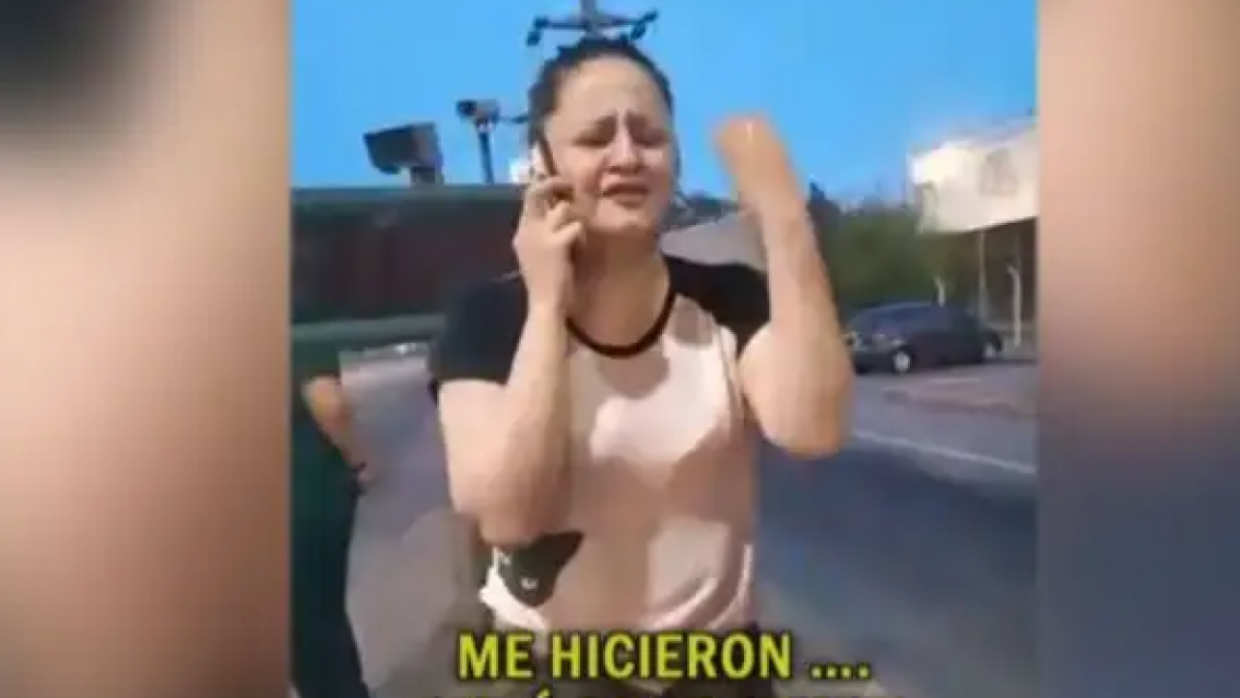 "Invento que abusaron de mi si no me dejan pasar", una mujer alcoholizada a los gritos