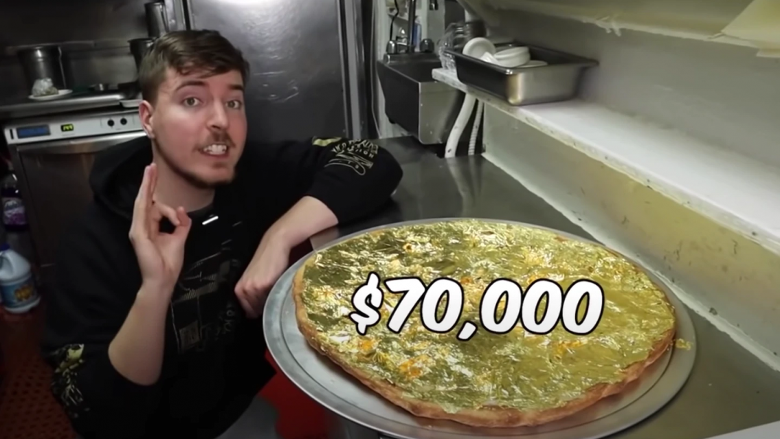 La pizza más cara del mundo. ¡¿Qué tiene, oro?! Sí, ¡tiene oro!